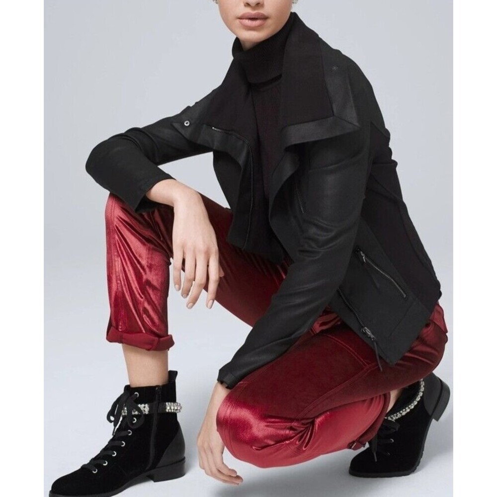 NWT THE STAIGHT ANKLE Women's Utility Straight Crop Pants Dark Sangria Size 0